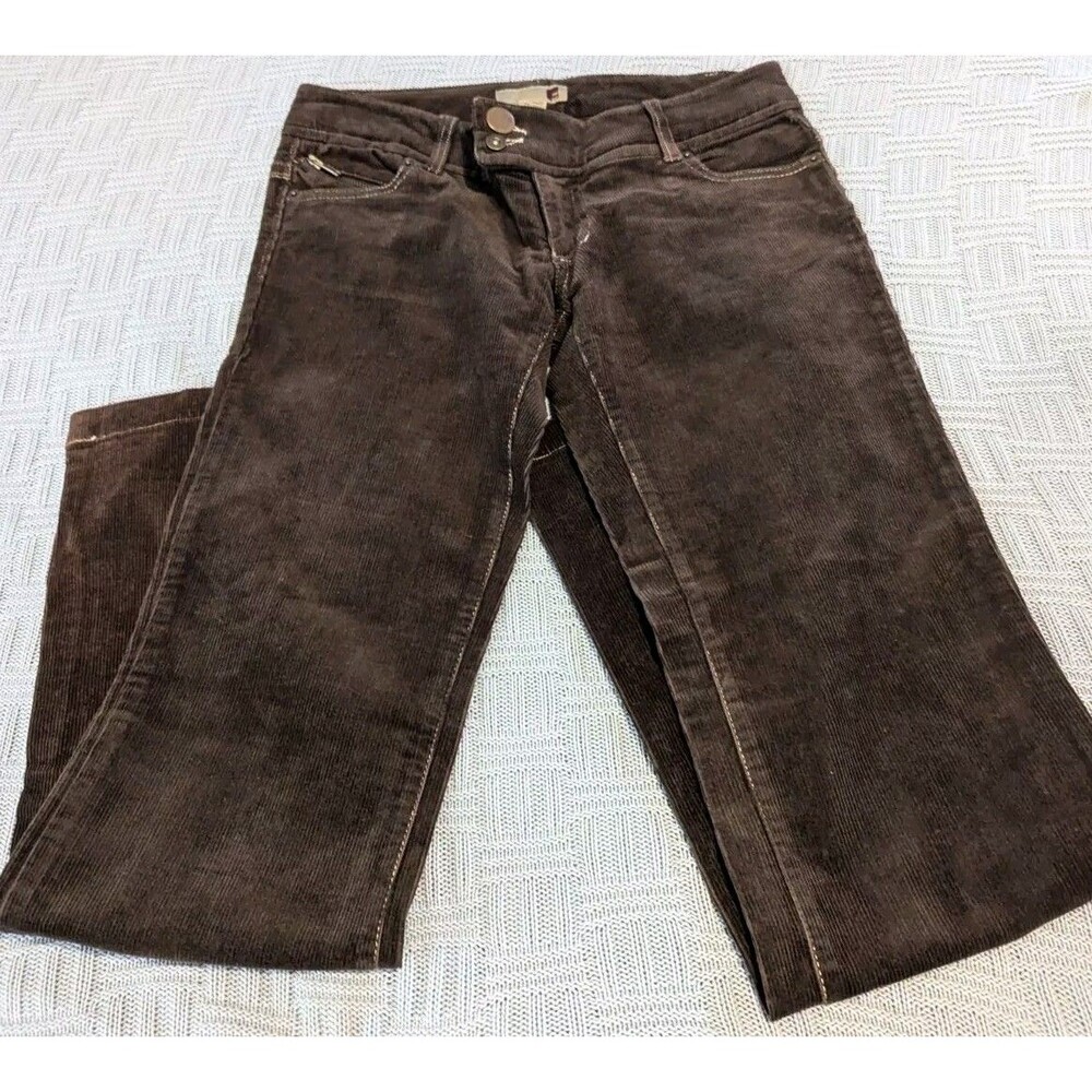 FootJoy  FJ Corduroy Pants Jeans Lowrise Bootcut Size 55 Dark Brown